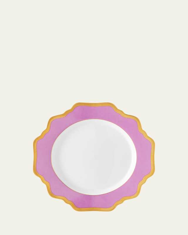 Purple Rimmed Bread & Butter Plate